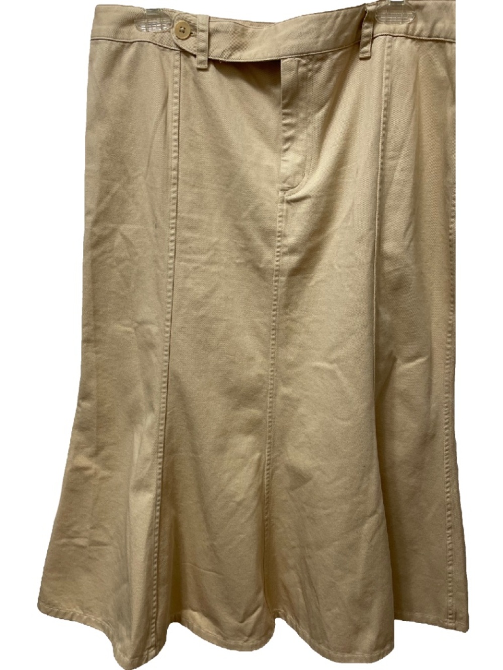 Lauren Ralph Lauren Golden Neutral 12 Gored Skirt